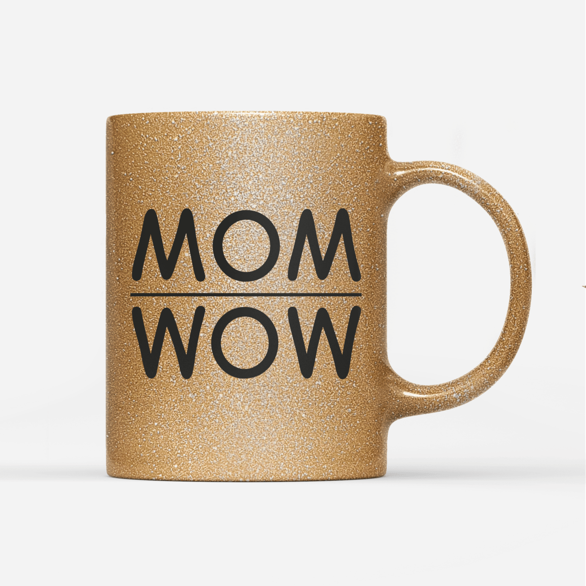 Tasse Glitzer MOM WOW - Schwarzer - Kaffee