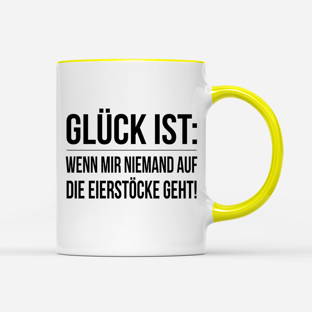 Tasse Glück ist Eierstöcke - Schwarzer - Kaffee