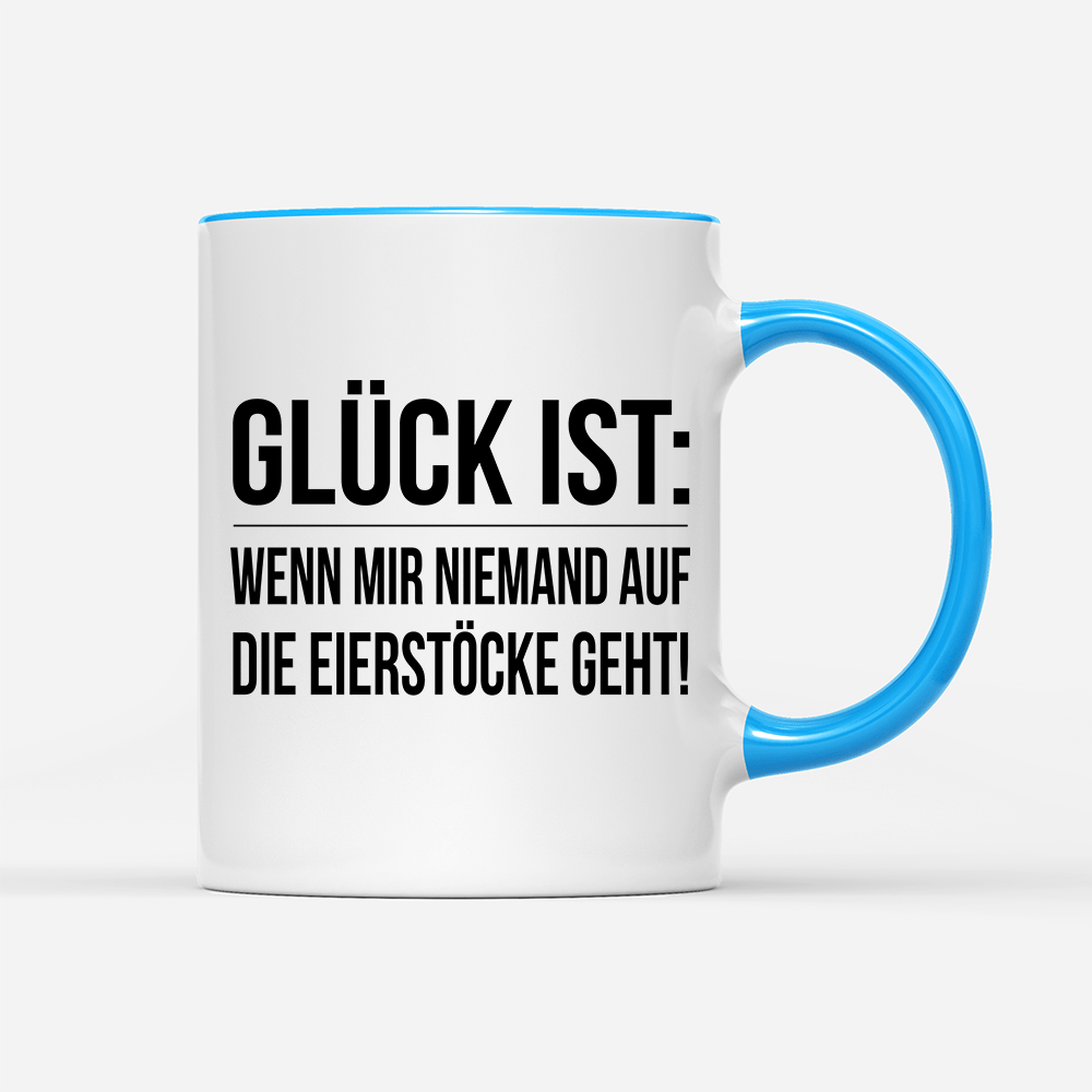 Tasse Glück ist Eierstöcke - Schwarzer - Kaffee