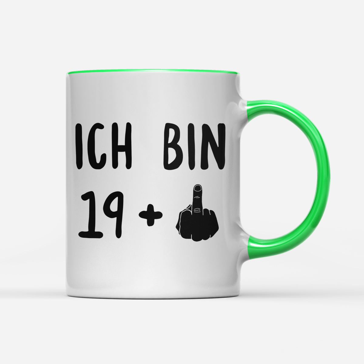 Tasse Ich bin 19+ - Schwarzer - Kaffee