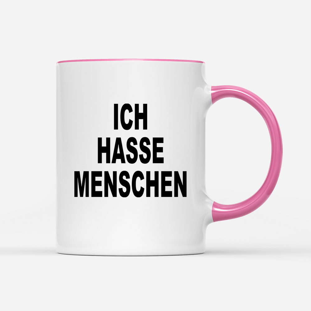 Tasse Ich hasse Menschen - Schwarzer - Kaffee