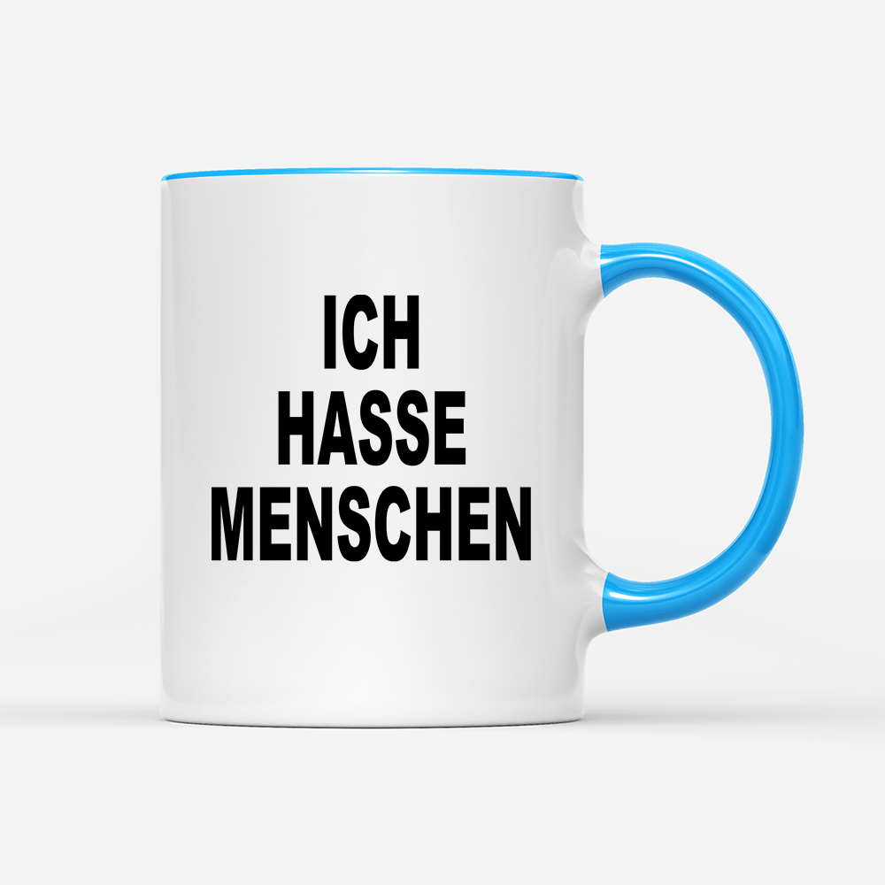Tasse Ich hasse Menschen - Schwarzer - Kaffee