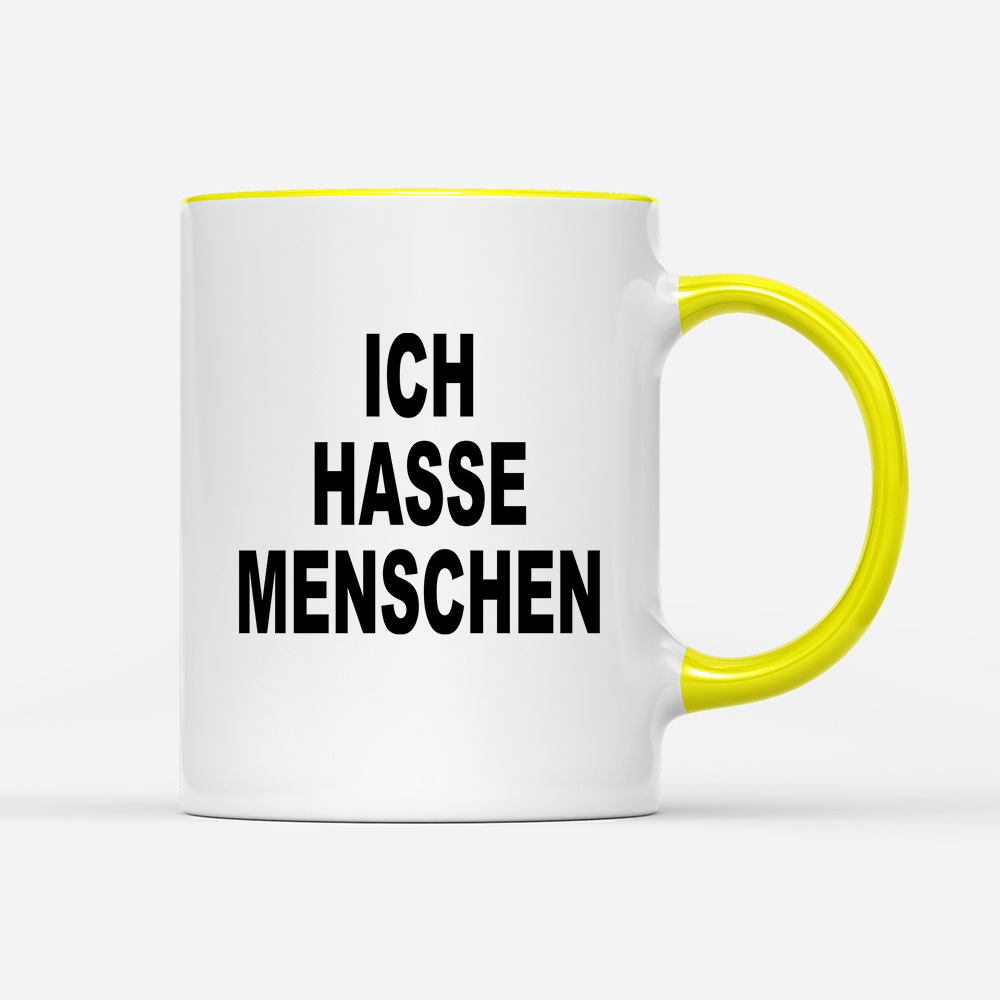 Tasse Ich hasse Menschen - Schwarzer - Kaffee