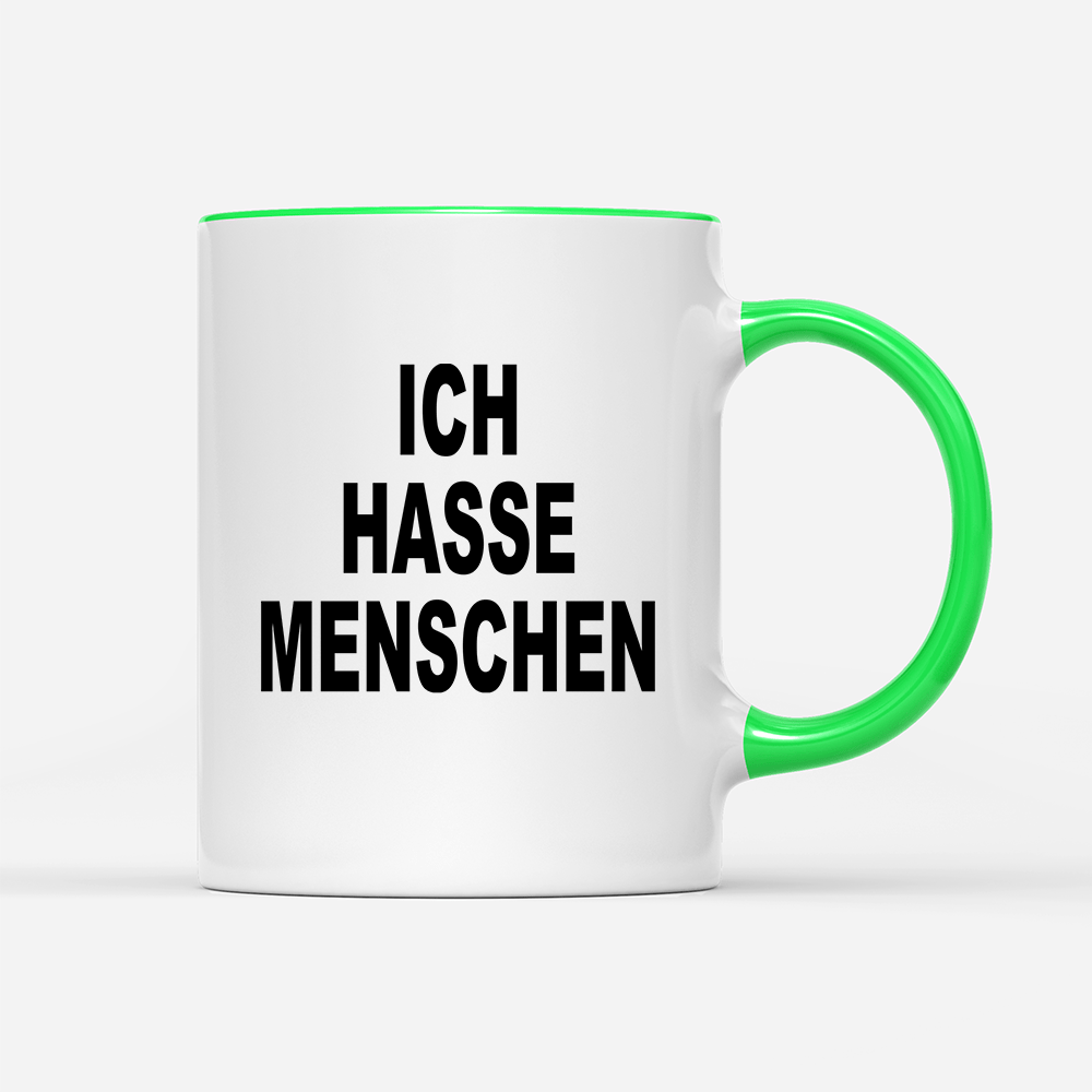 Tasse Ich hasse Menschen - Schwarzer - Kaffee