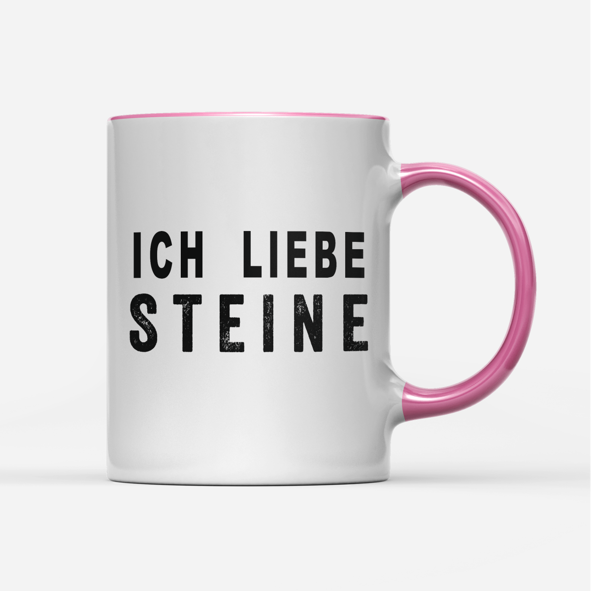 Tasse Ich liebe Steine - Schwarzer - Kaffee