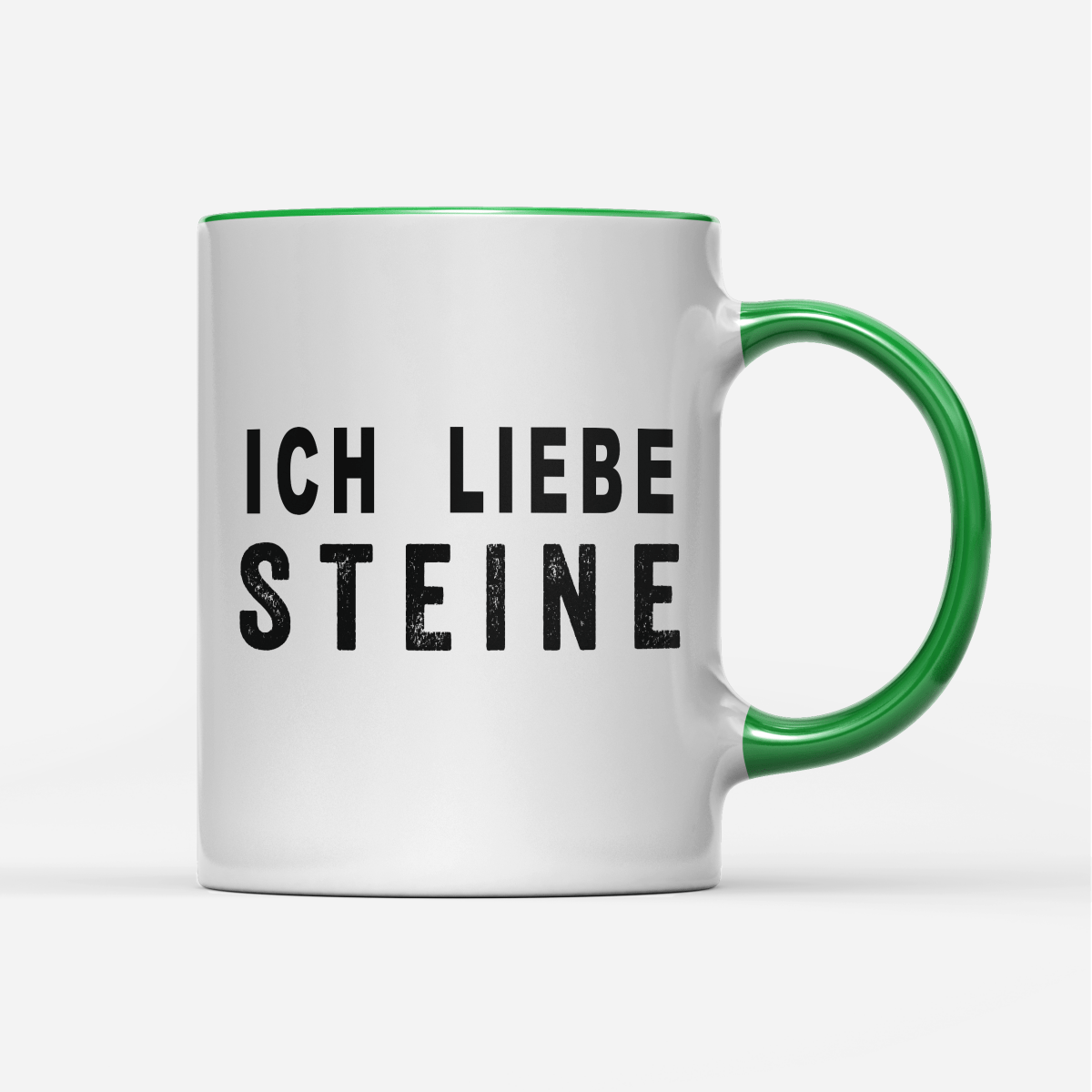 Tasse Ich liebe Steine - Schwarzer - Kaffee
