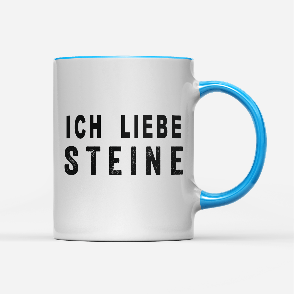 Tasse Ich liebe Steine - Schwarzer - Kaffee