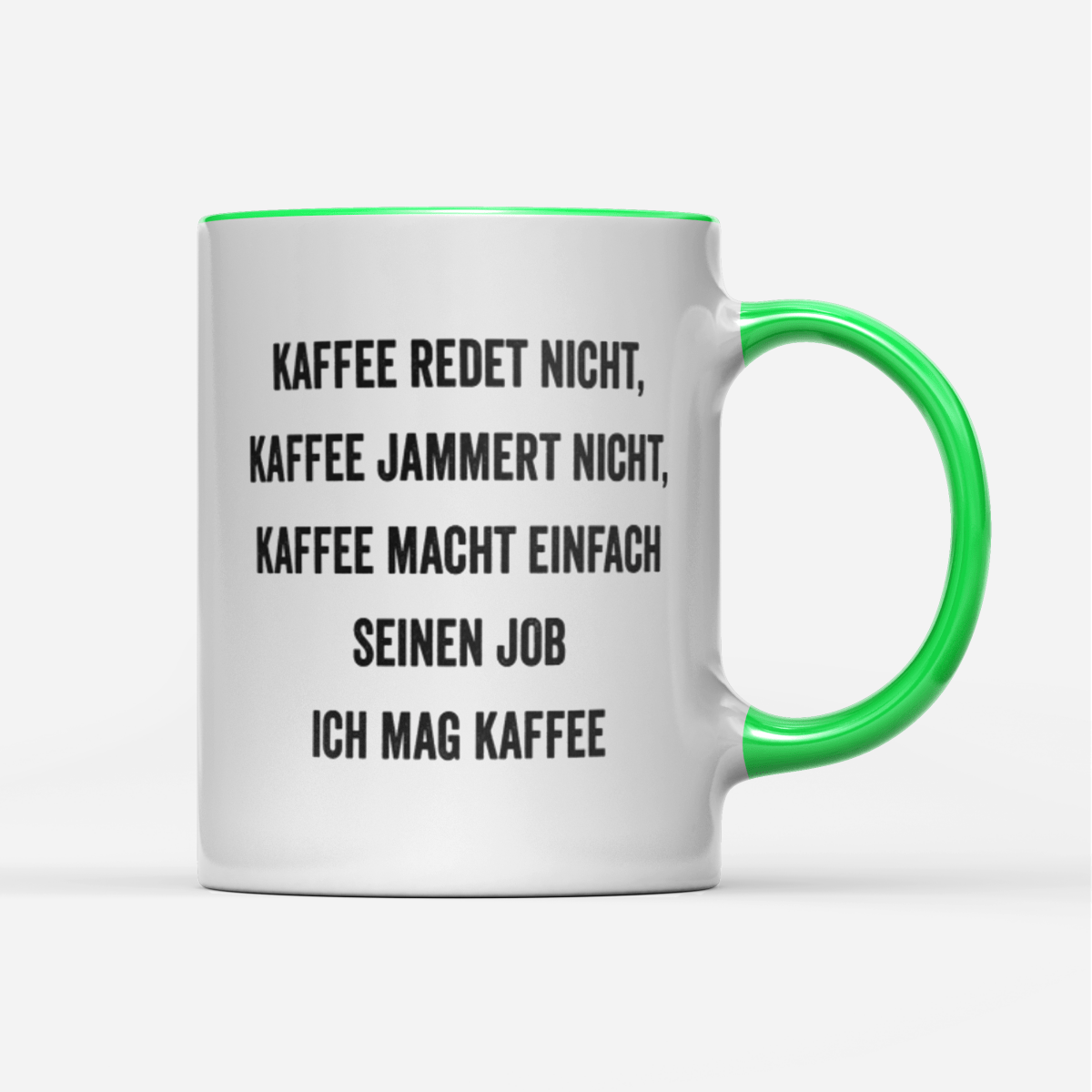 Tasse Ich mag Kaffee - Schwarzer - Kaffee