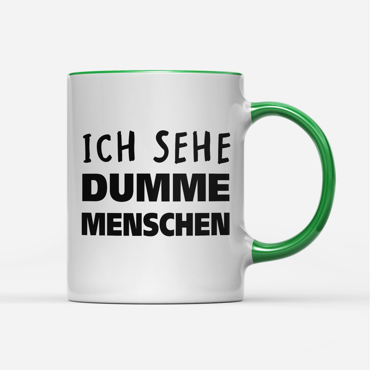 Tasse Ich sehe dumme Menschen - Schwarzer - Kaffee