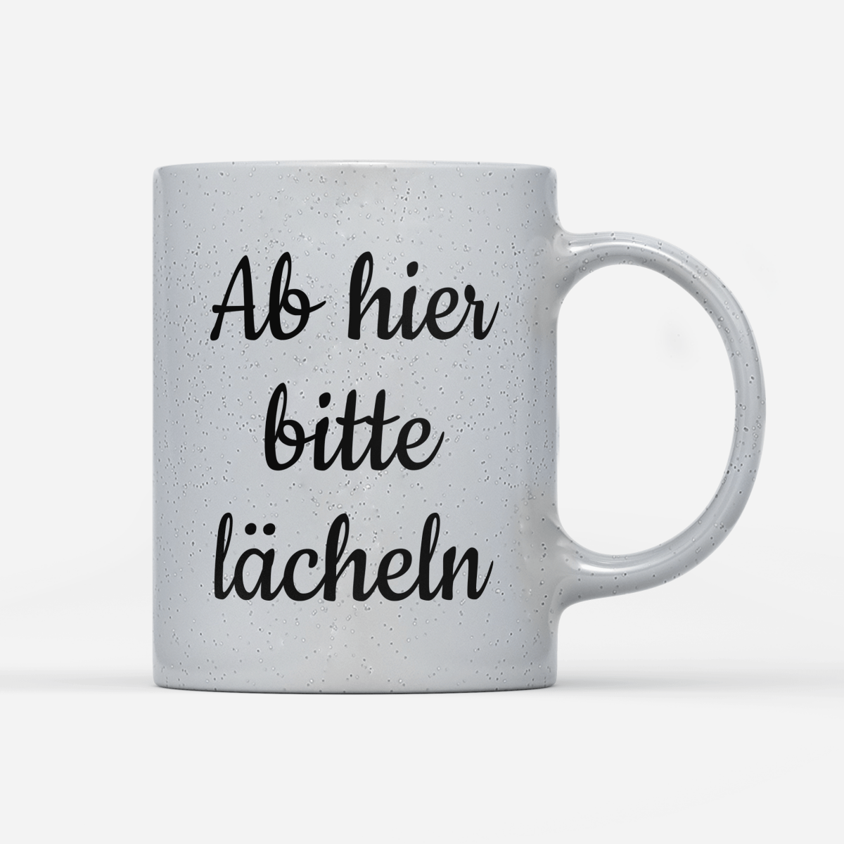 Tasse Magic Ab hier bitte lächeln - Schwarzer - Kaffee