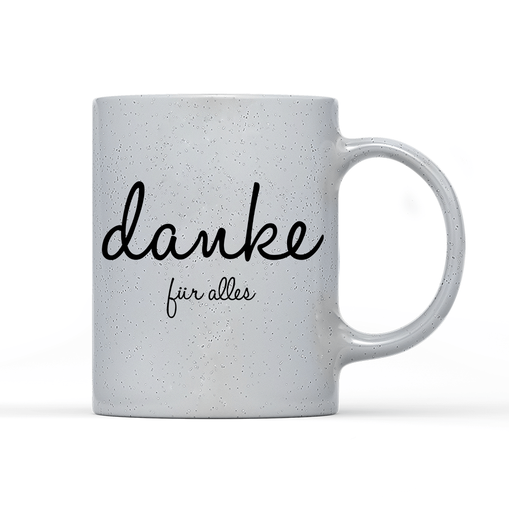 Tasse Magic Danke für alles - Schwarzer - Kaffee