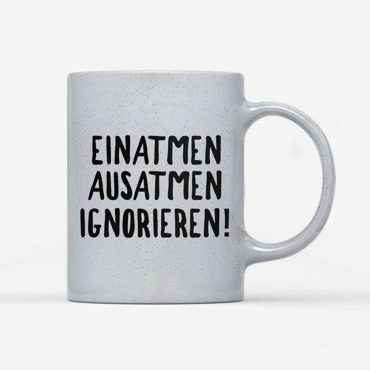 Tasse Magic einatmen ausatmen ignorieren - Schwarzer - Kaffee