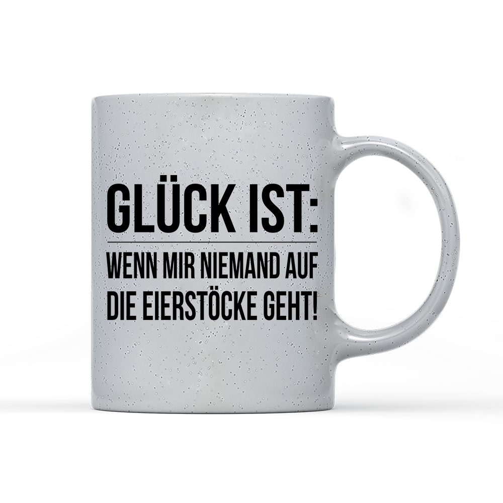 Tasse Magic Glück ist Eierstöcke - Schwarzer - Kaffee