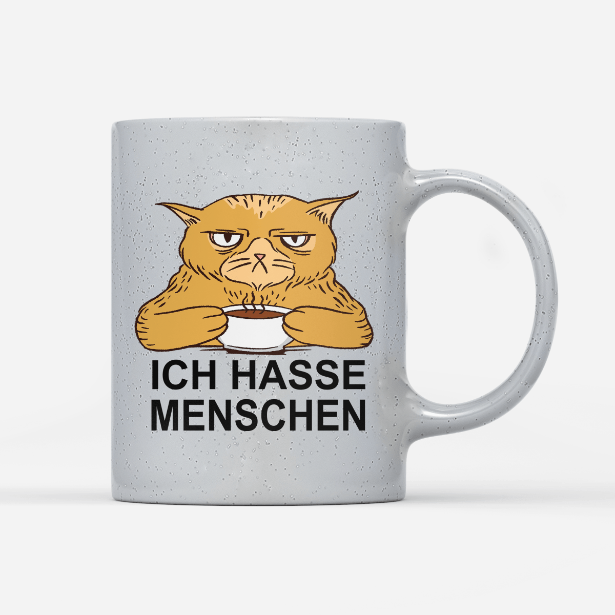 Tasse Magic Ich hasse Menschen Katze - Schwarzer - Kaffee