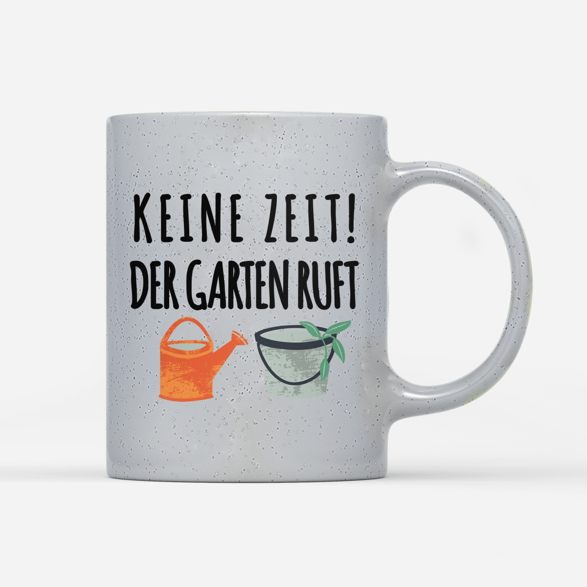 Tasse Magic Keine Zeit der Garten ruft - Schwarzer - Kaffee