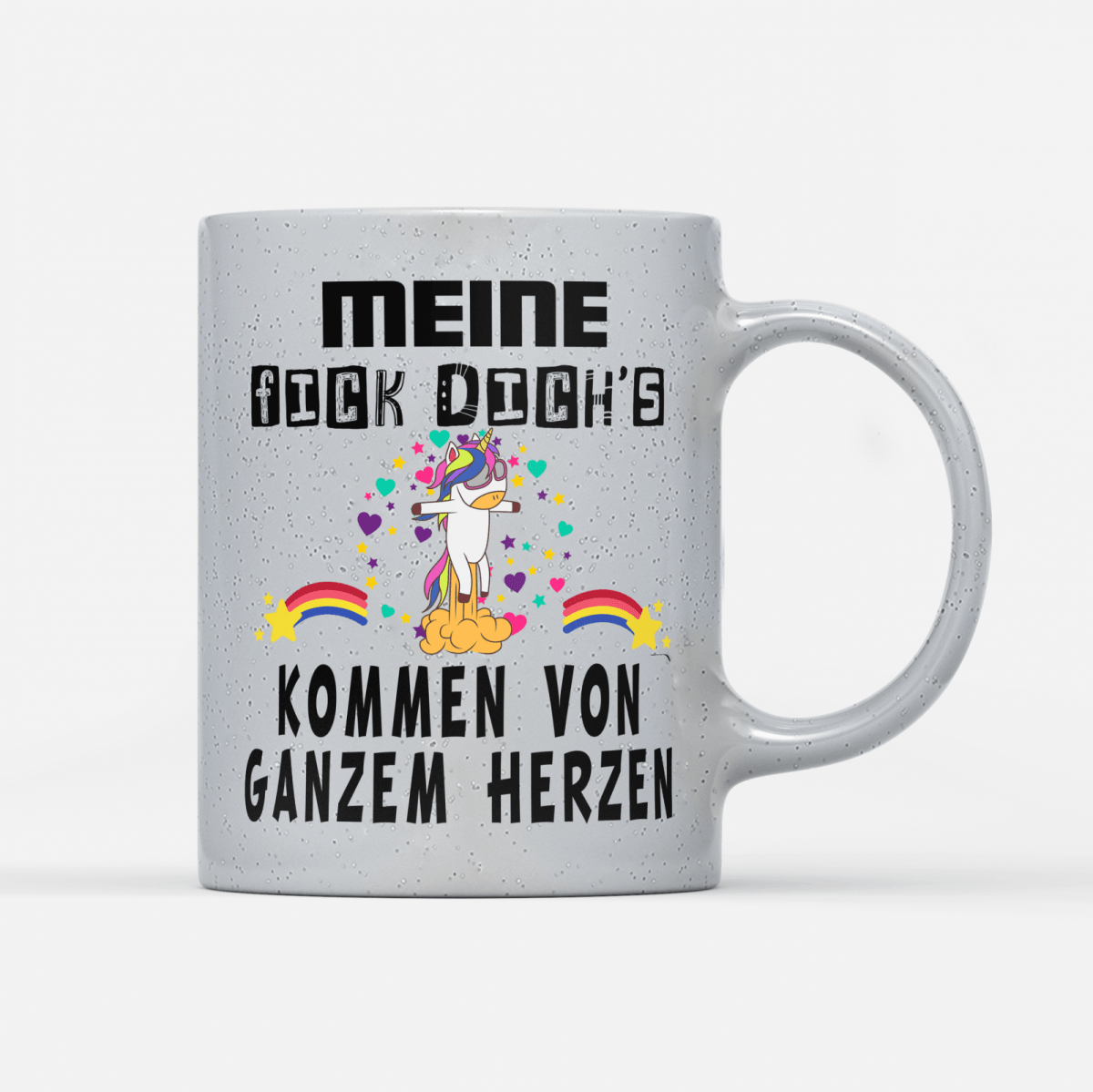 Tasse Magic Meine fick dichs kommen von ganzem Herzen - Schwarzer - Kaffee