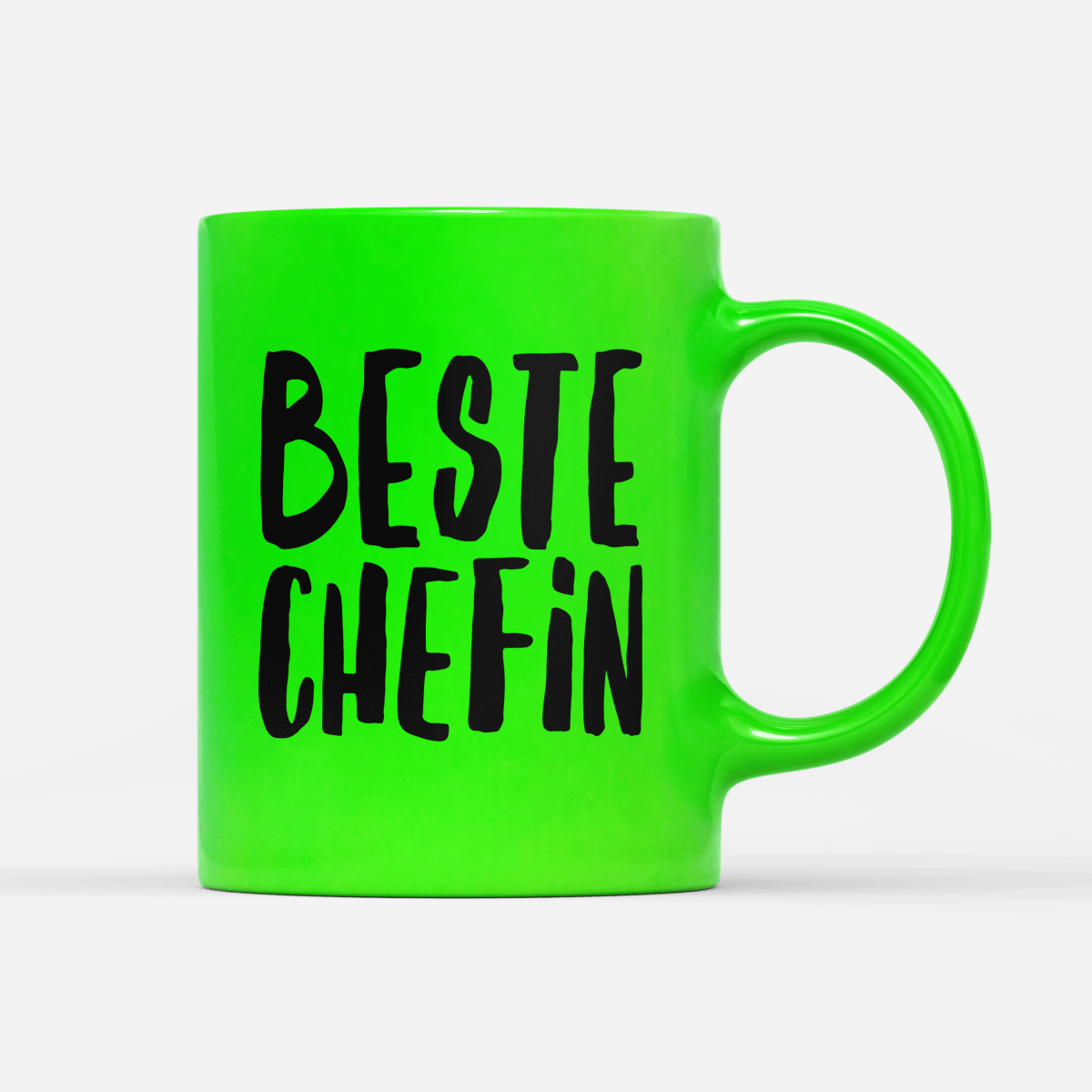 Tasse Neon Beste Chefin - Schwarzer - Kaffee