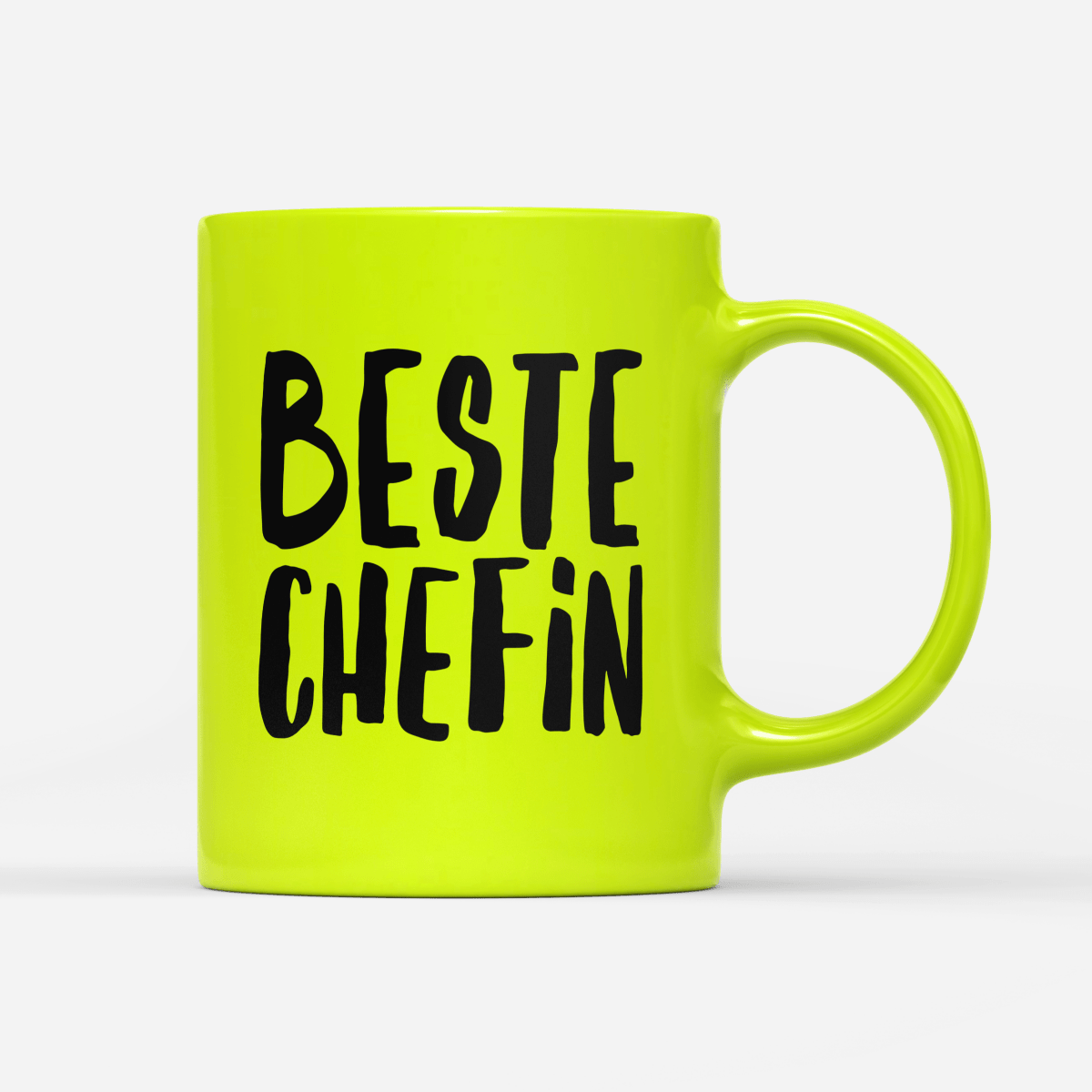 Tasse Neon Beste Chefin - Schwarzer - Kaffee