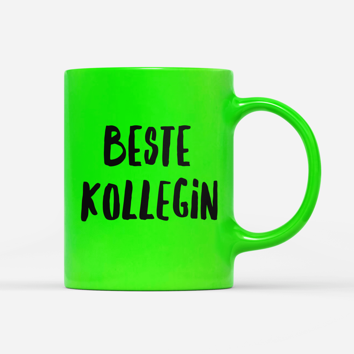Tasse Neon Beste Kollegin - Schwarzer - Kaffee
