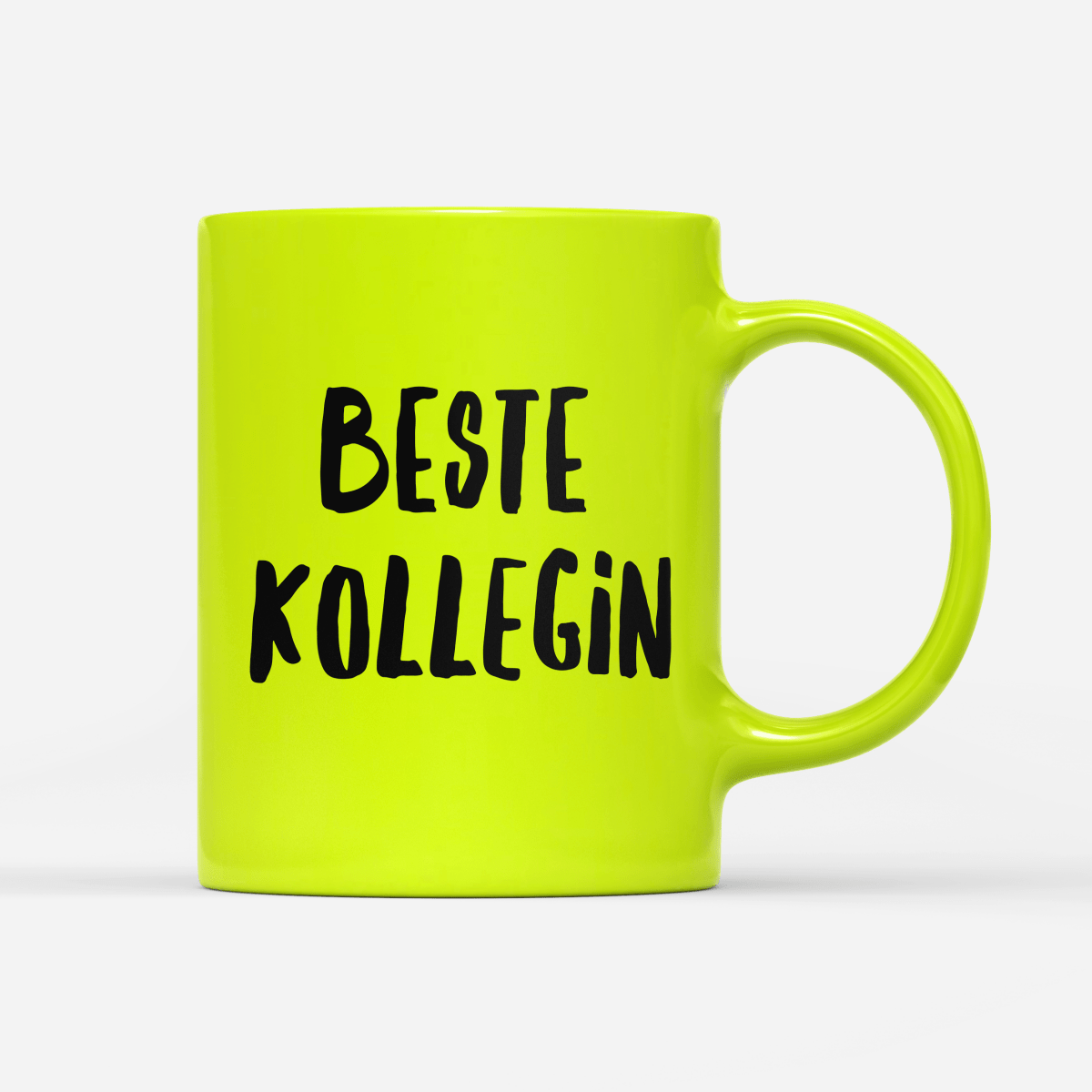 Tasse Neon Beste Kollegin - Schwarzer - Kaffee
