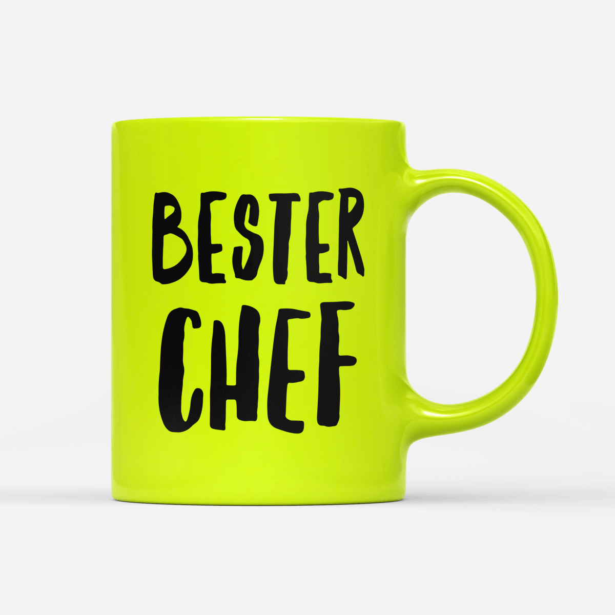 Tasse Neon Bester Chef - Schwarzer - Kaffee