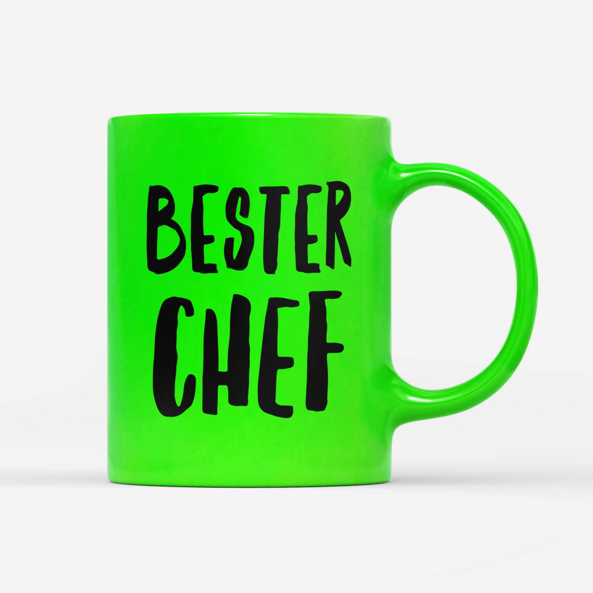 Tasse Neon Bester Chef - Schwarzer - Kaffee