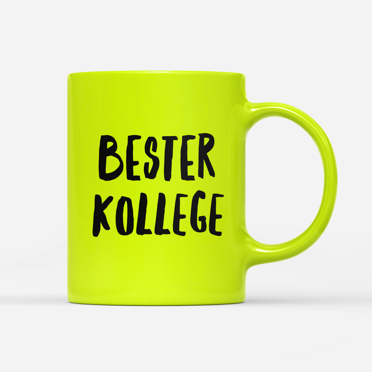 Tasse Neon Bester Kollege - Schwarzer - Kaffee