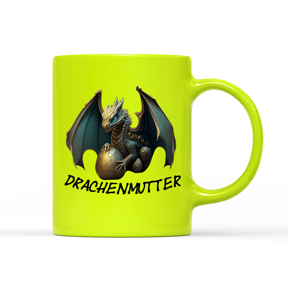 Tasse Neon Drachenmutter - Schwarzer - Kaffee