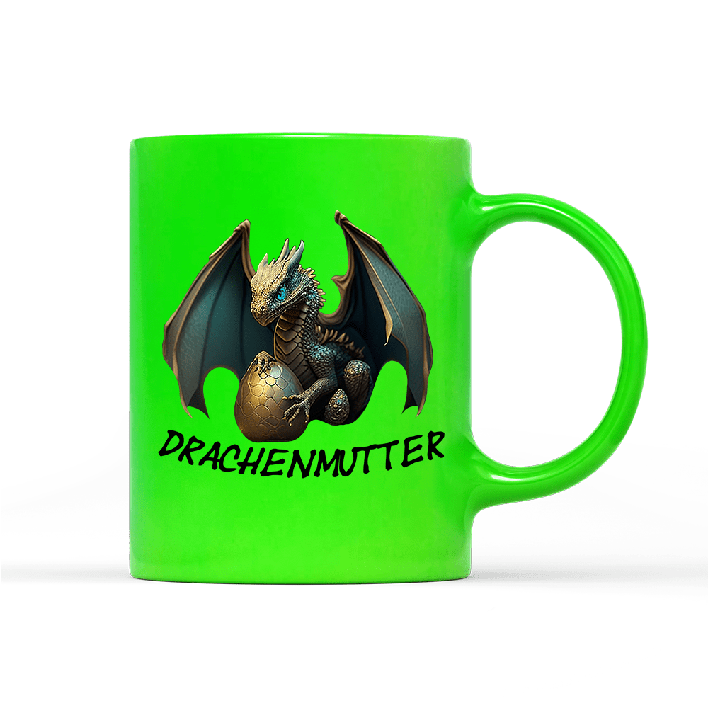 Tasse Neon Drachenmutter - Schwarzer - Kaffee