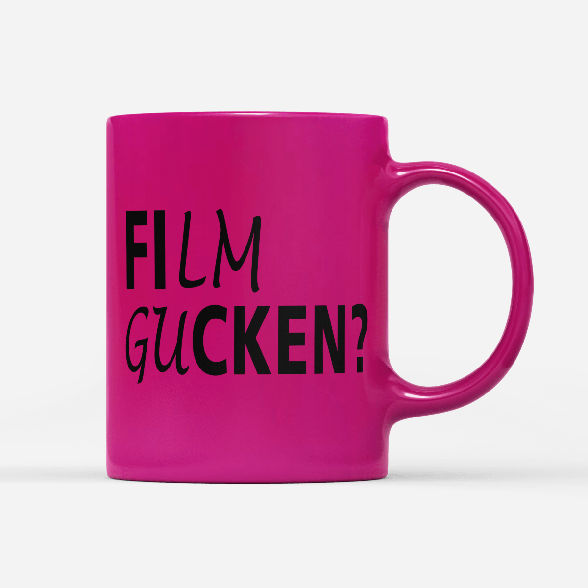 Tasse Neon Film gucken - Schwarzer - Kaffee
