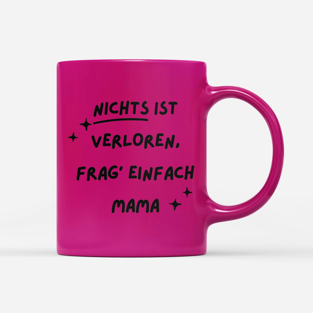 Tasse Neon Frag Mama - Schwarzer - Kaffee