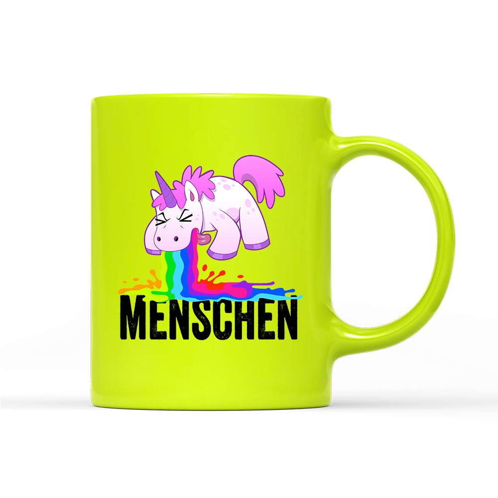 Tasse Neon Menschen - Schwarzer - Kaffee