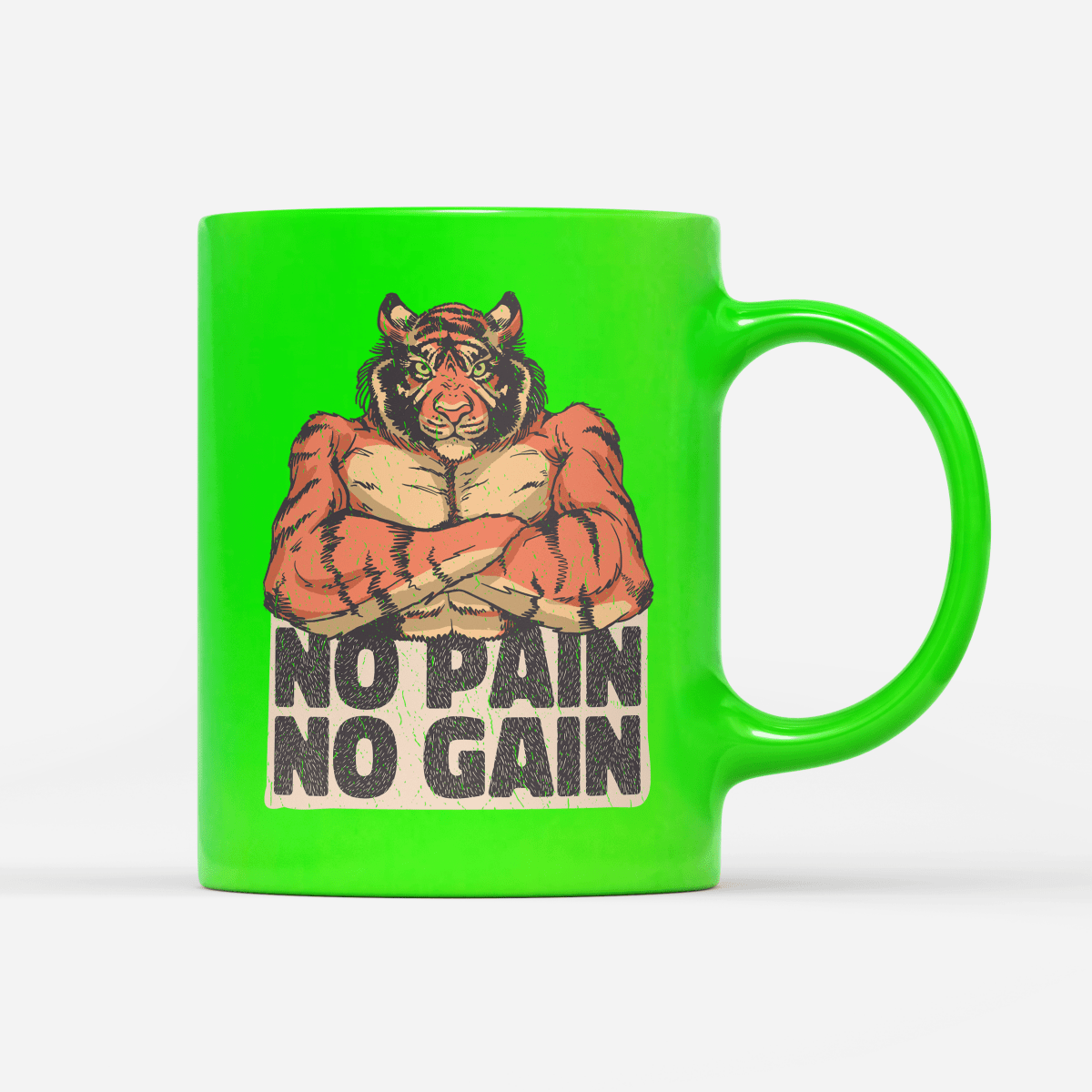 Tasse Neon No Pain No Gain - Schwarzer - Kaffee