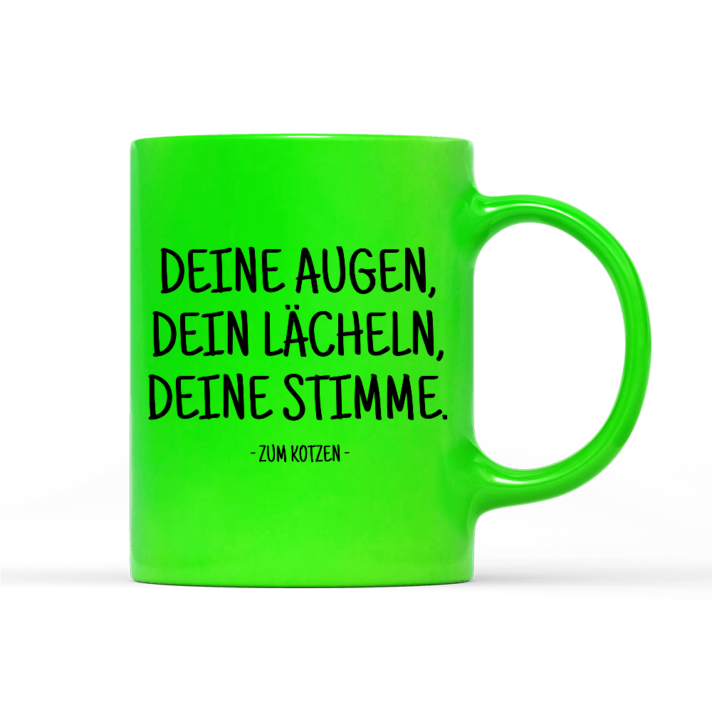 Tasse Neon Zum kotzen - Schwarzer - Kaffee