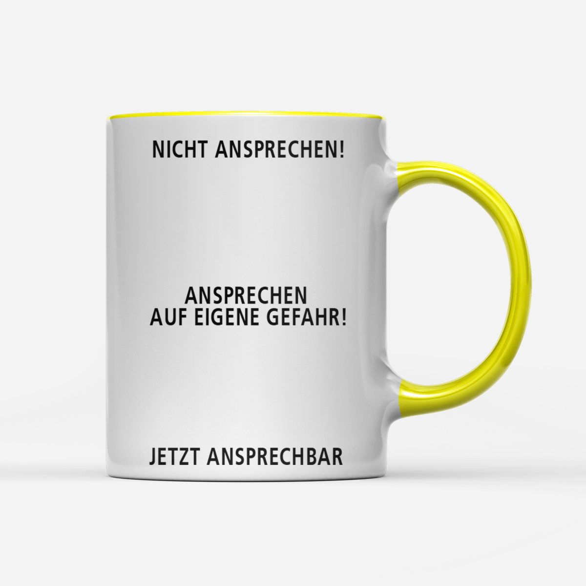 Tasse Nicht ansprechen - Schwarzer - Kaffee