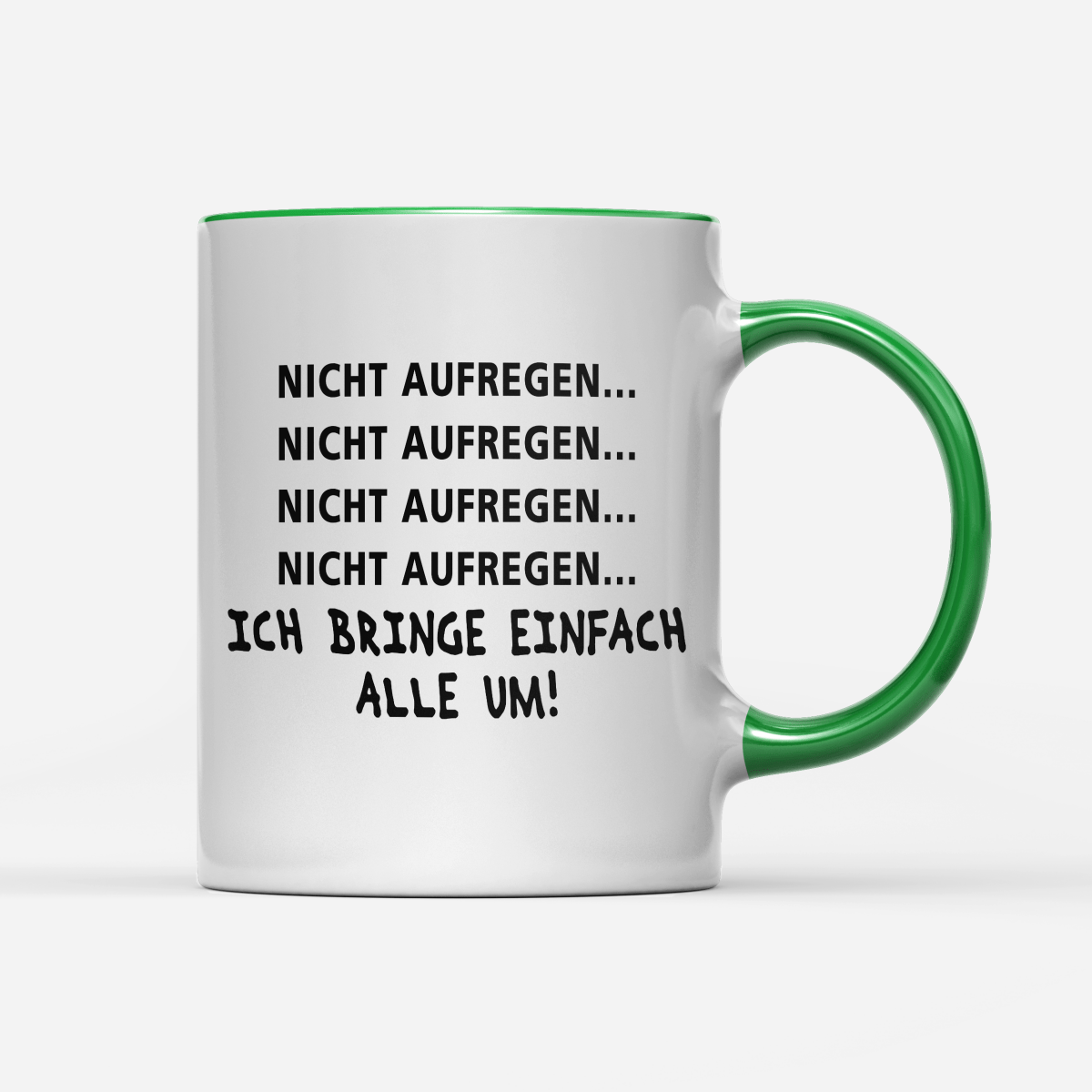 Tasse Nicht aufregen - Schwarzer - Kaffee