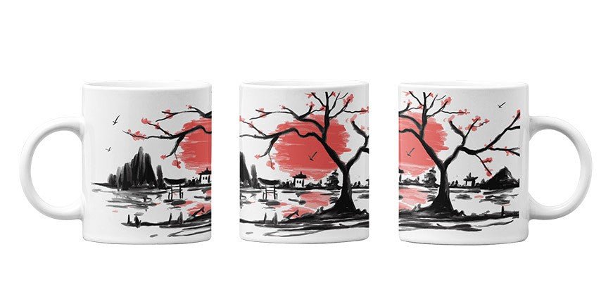 Tasse Panorama Japan - Schwarzer - Kaffee