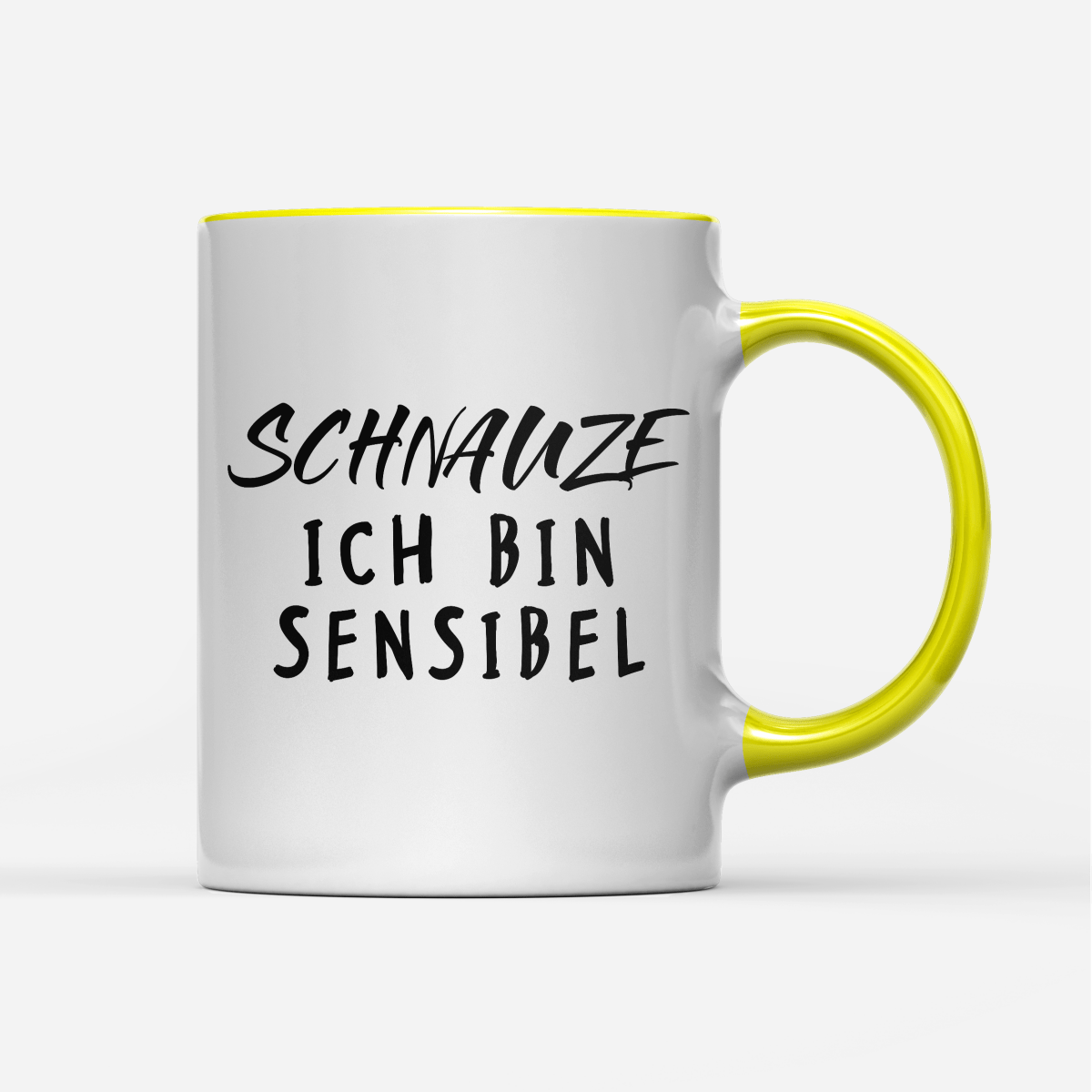 Tasse Schnauze ich bin sensibel - Schwarzer - Kaffee