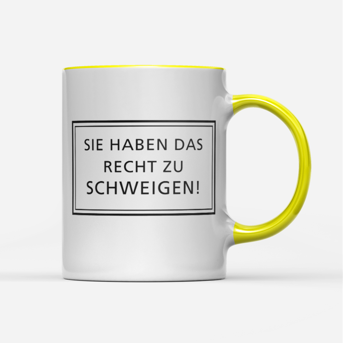 Tasse Sie haben das Recht zu schweigen - Schwarzer - Kaffee