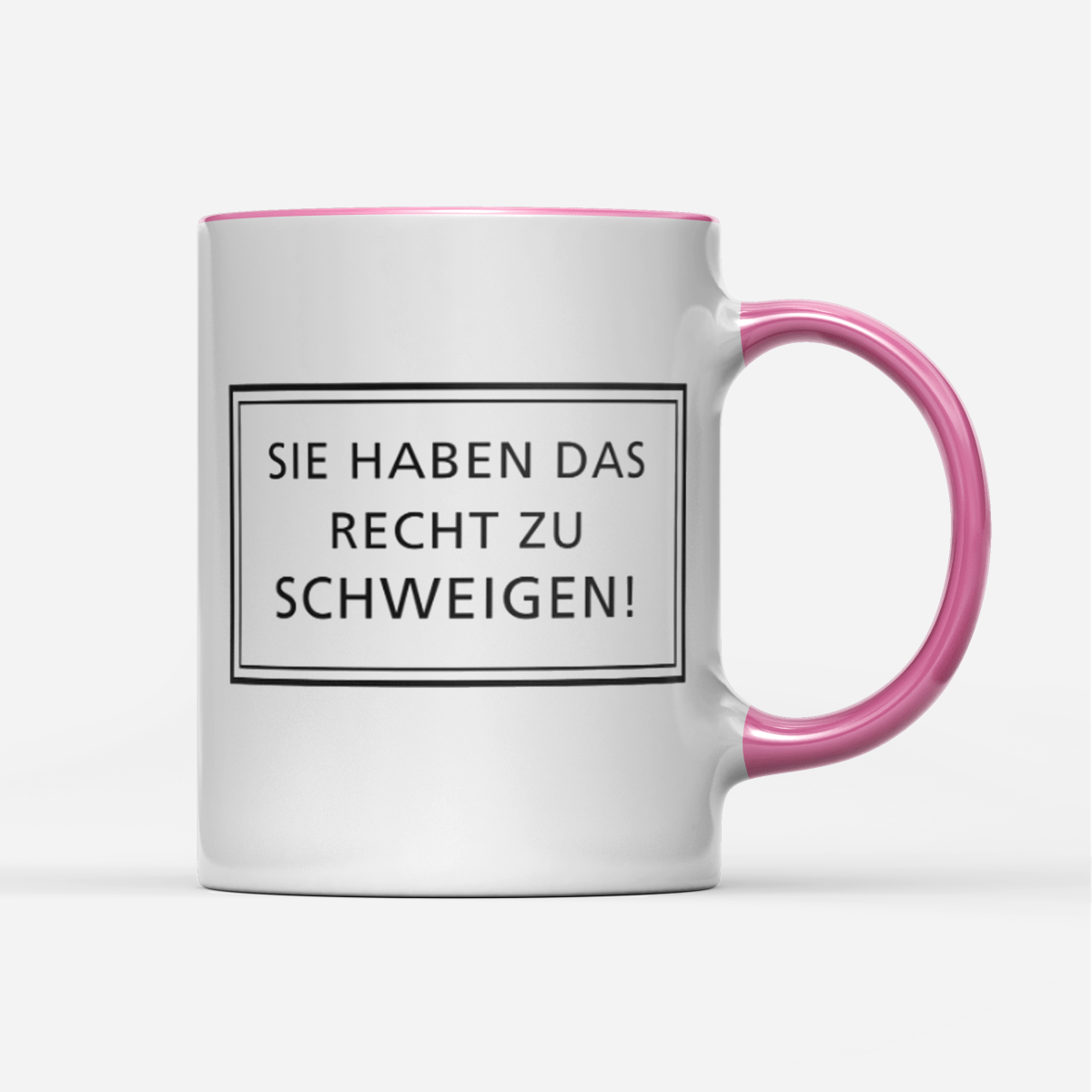 Tasse Sie haben das Recht zu schweigen - Schwarzer - Kaffee
