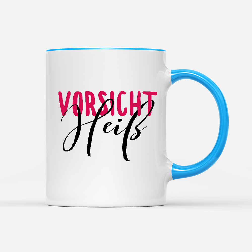Tasse Vorsicht heiß - Schwarzer - Kaffee
