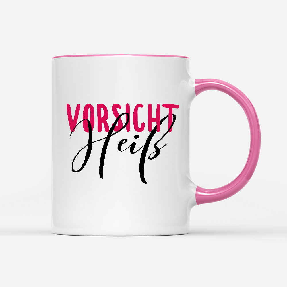 Tasse Vorsicht heiß - Schwarzer - Kaffee