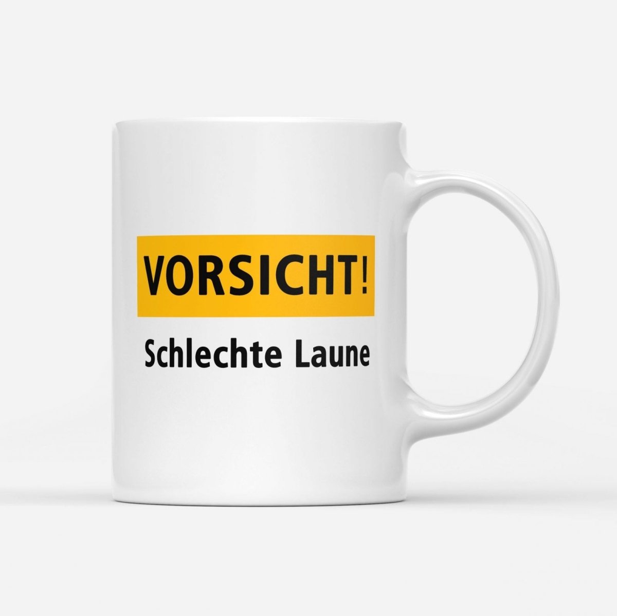 Tasse Vorsicht schlechte Laune - Schwarzer - Kaffee