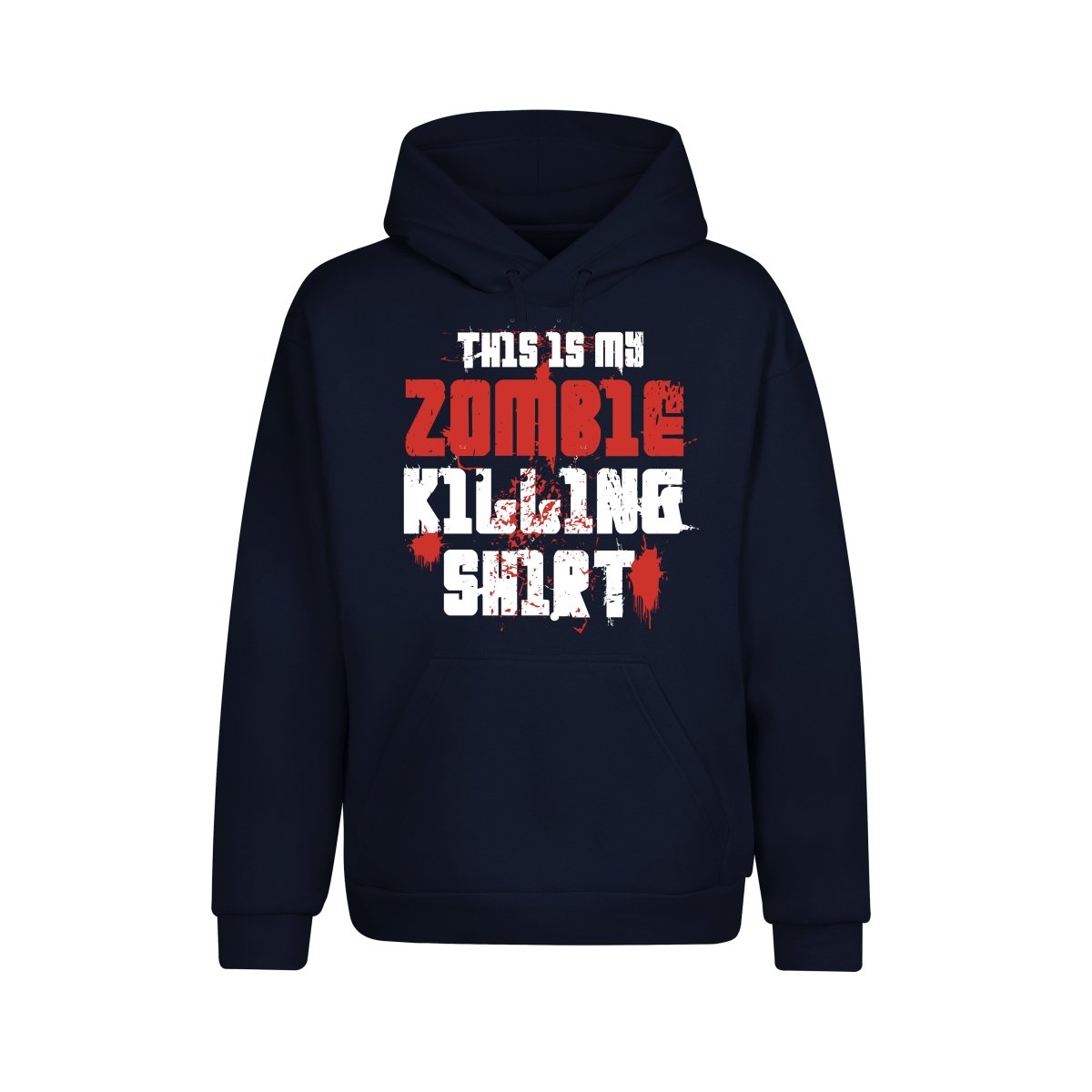 This is my Zombie killing Shirt Statement Hoodie Unisex - Schwarzer - Kaffee