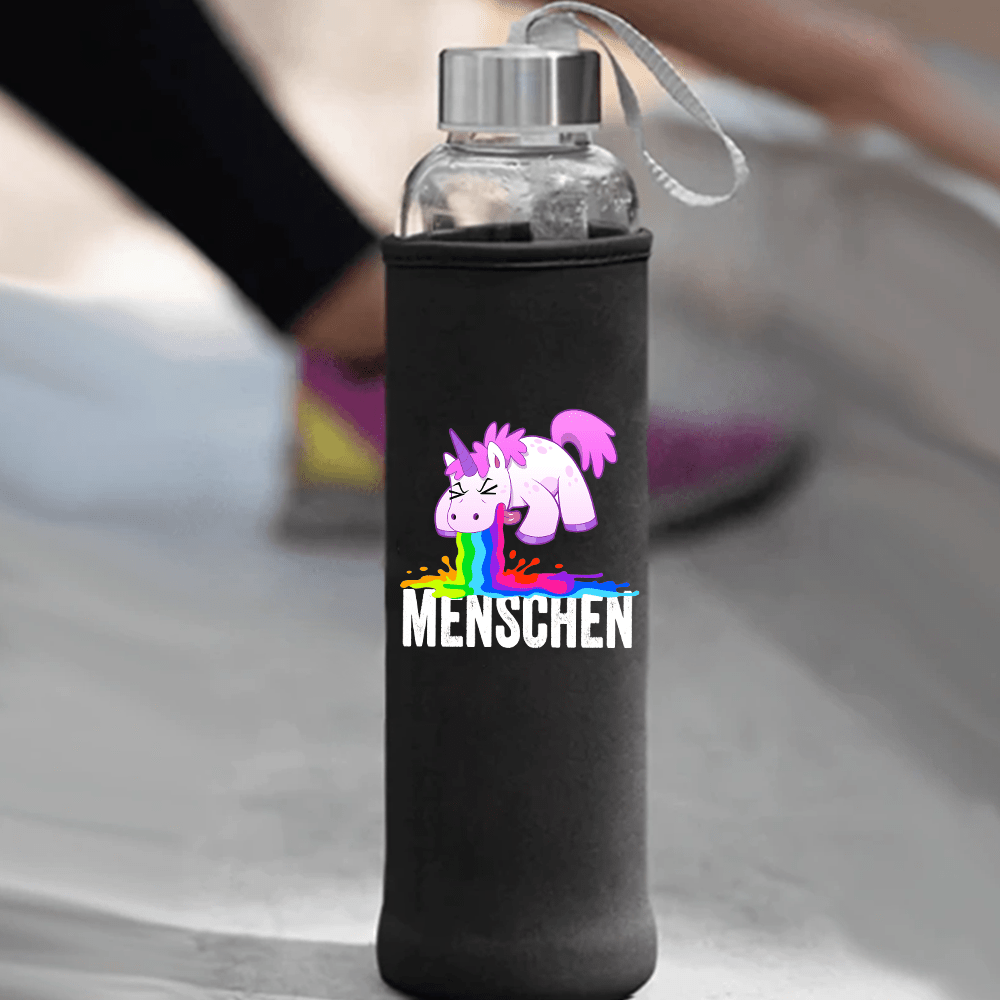 Trinkflasche 500ml Menschen - Schwarzer - Kaffee