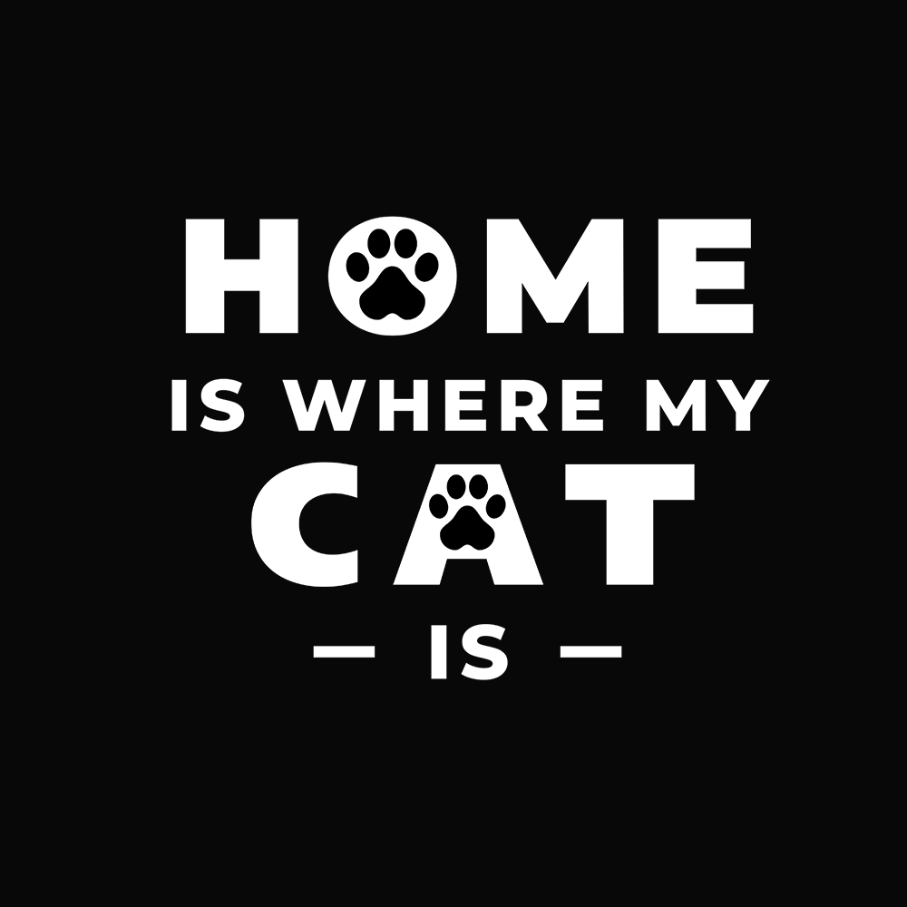 Home is where my cat is - Schwarzer-Kaffee