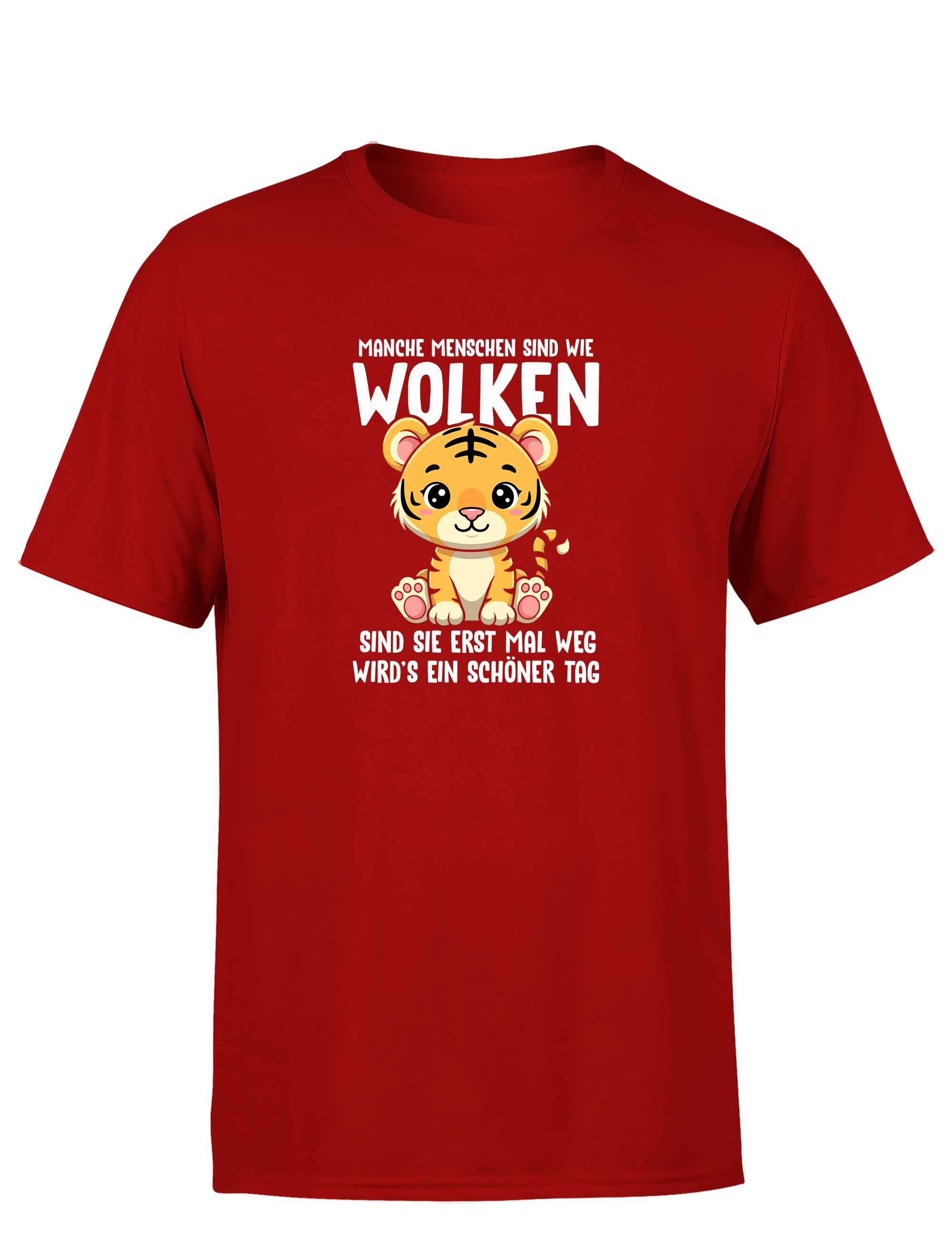 Manche Menschen sind wie Wolken – Lustiges Herren T-Shirt | Sarkastisches Spruchshirt für Humorvolle
