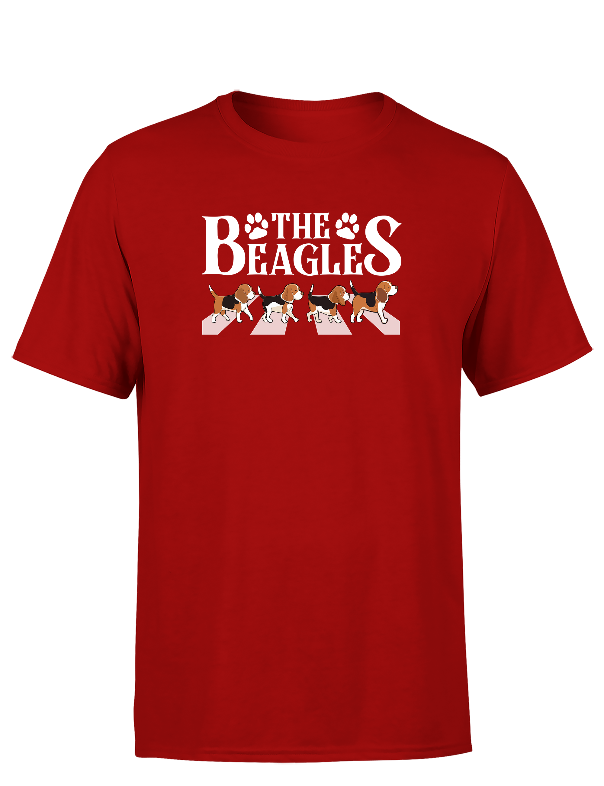 Lustiges Herren T-Shirt „The Beagles“ | Witziges Hunde-Shirt im Abbey-Road Style