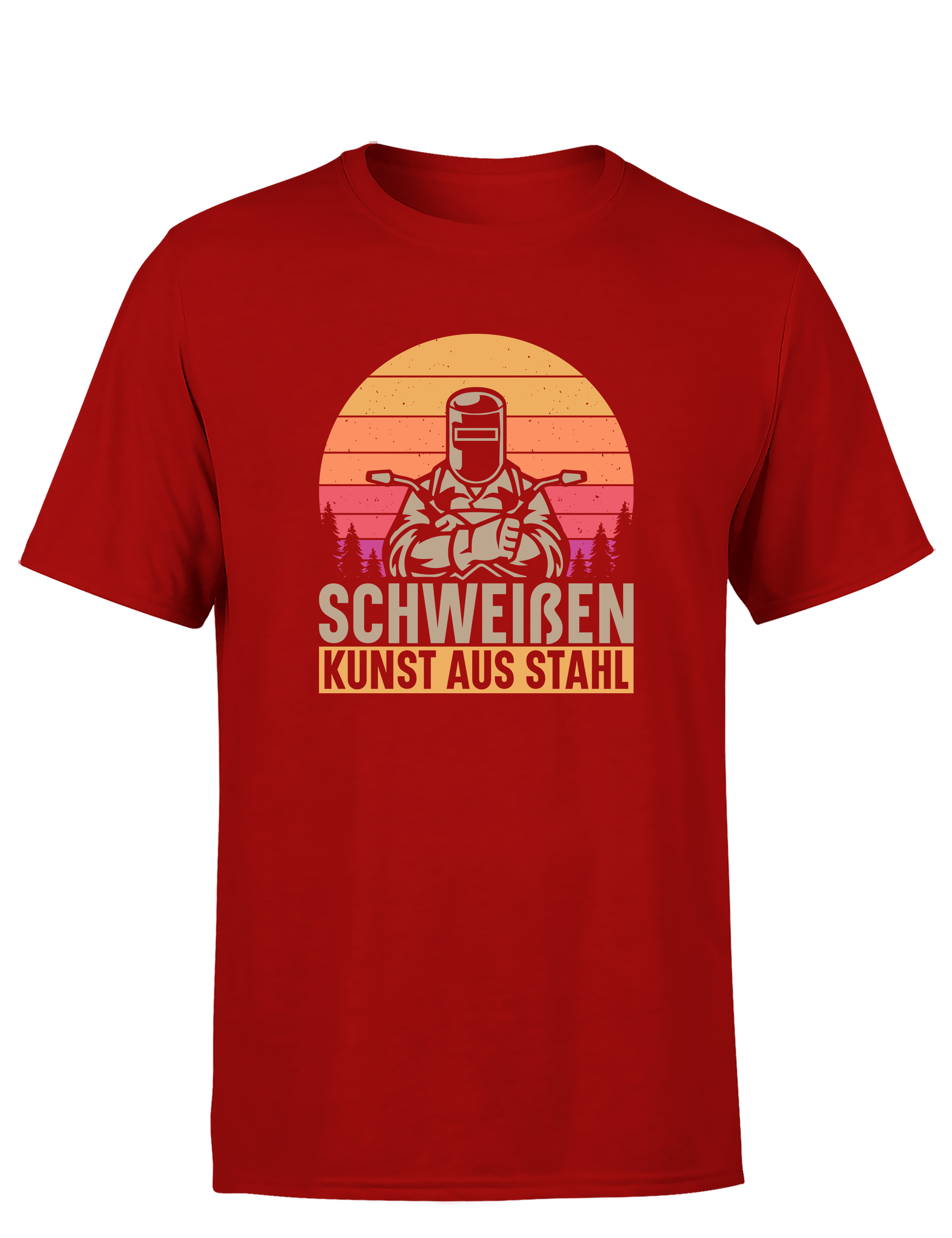 Schweißen – Kunst aus Stahl – Herren T-Shirt im Retro Stil | Lustiges Shirt für Schweißer, Metallbauer & Handwerker