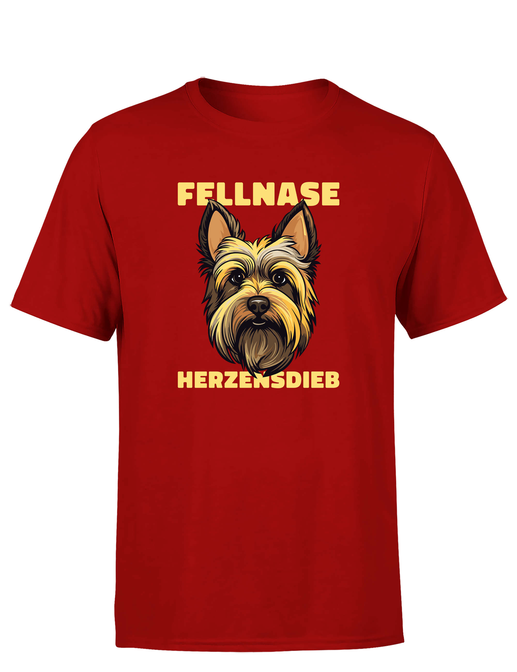Herren T-Shirt Fellnase Herzensdieb | Süßes Hunde Shirt für Hundeliebhaber
